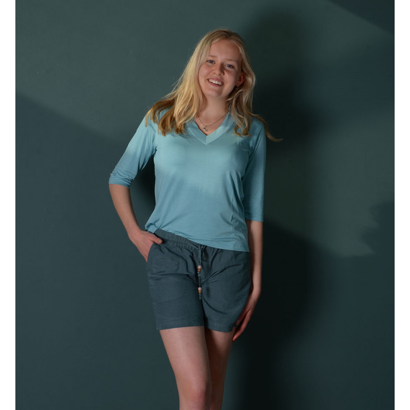 Tirza Top V-Neck Lyocell...